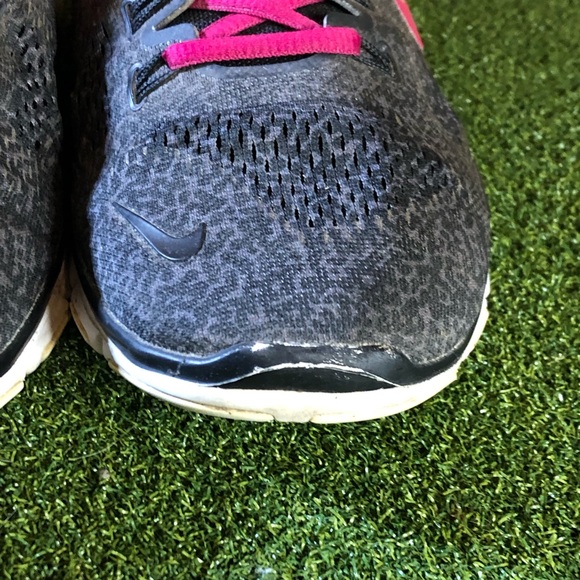 Nike ID Free TR Fit 4 Black Purple Athletic Running Shoes Women’s 10 - Picture 3 of 9